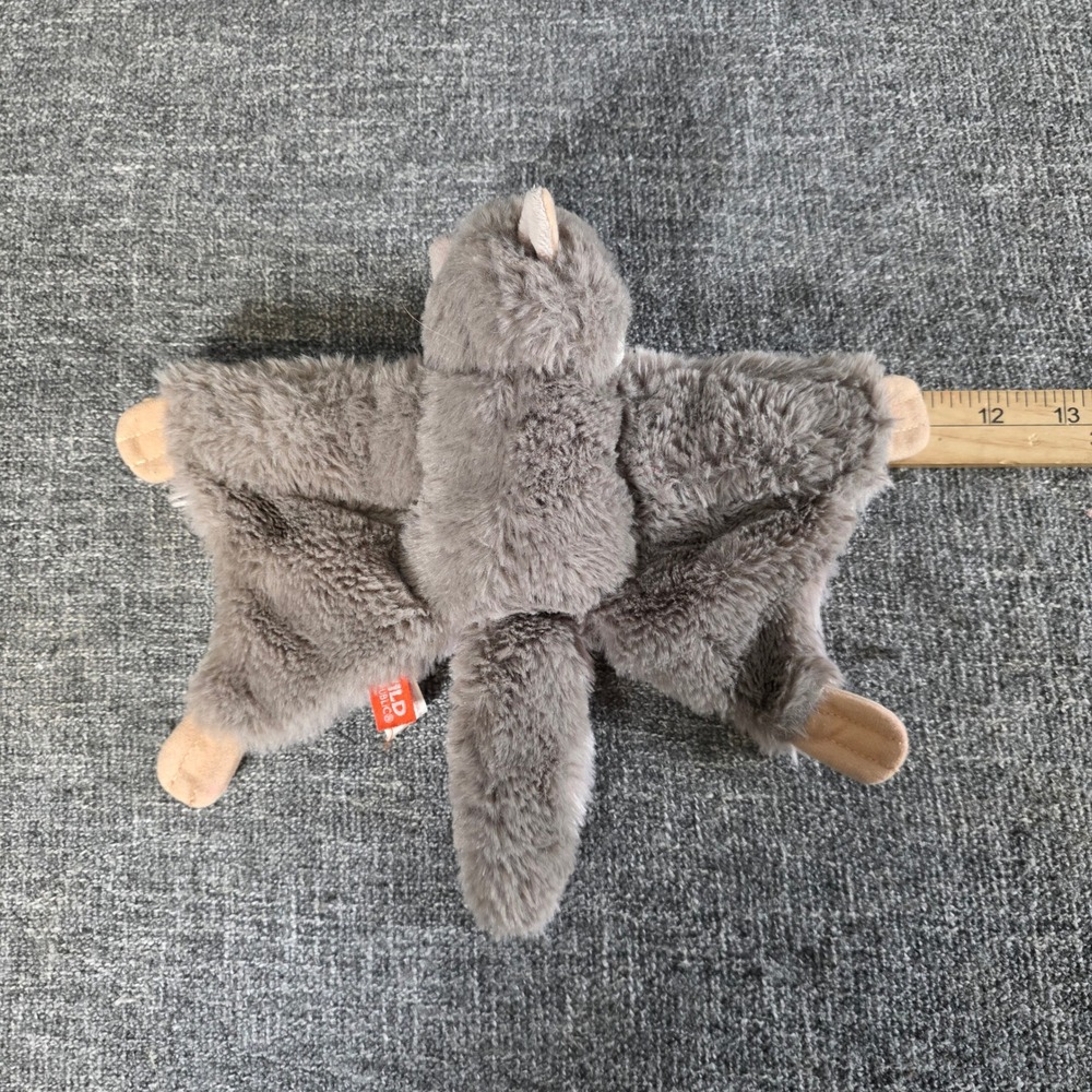Wild Republic Flying Squirrel Plush Grey Sugar Glider Stuffed Animal 11 inch - Picture 5 of 6